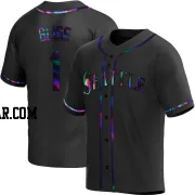 Ryan Bliss Men's Seattle Mariners Black Holographic Replica Alternate Jersey