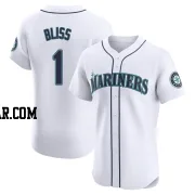 Ryan Bliss Men's Seattle Mariners White Elite Home Jersey