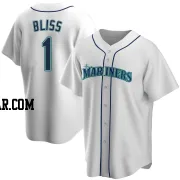 Ryan Bliss Men's Seattle Mariners White Replica Home Jersey