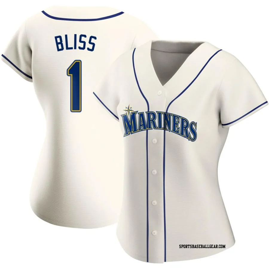 Ryan Bliss Women's Seattle Mariners Cream Authentic Alternate Jersey