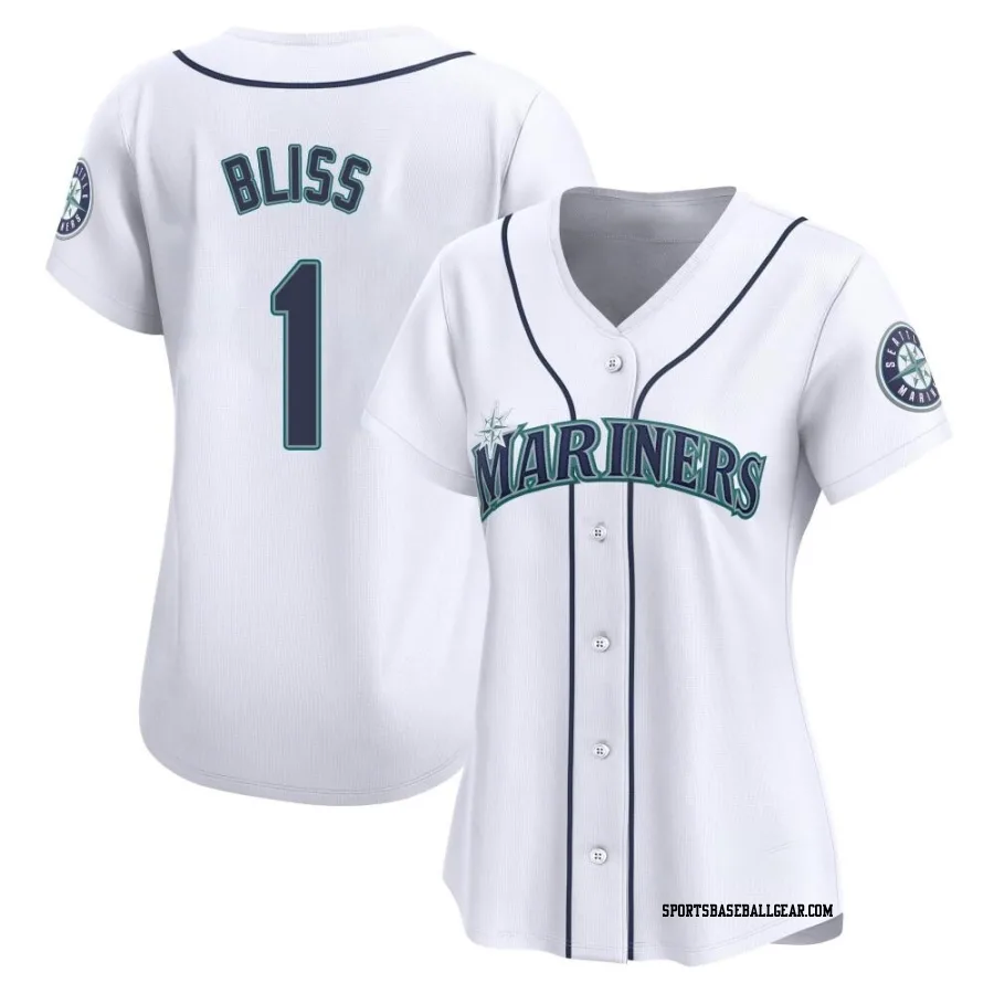 Ryan Bliss Women's Seattle Mariners White Limited Home Jersey