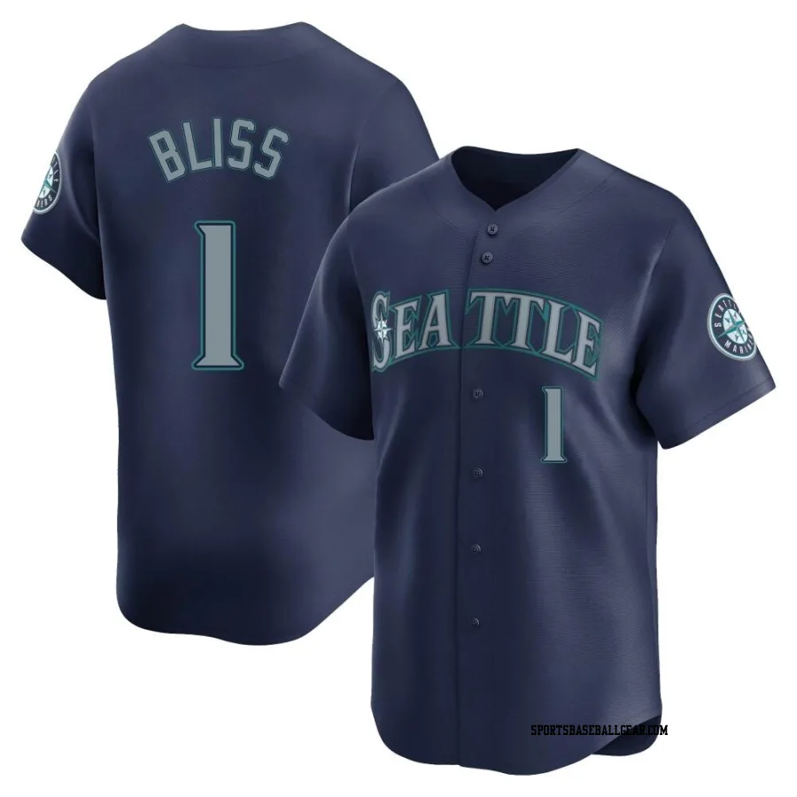 Ryan Bliss Youth Seattle Mariners Navy Limited Road Jersey