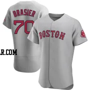 Ryan Brasier Men's Boston Red Sox Gray Authentic Road Jersey