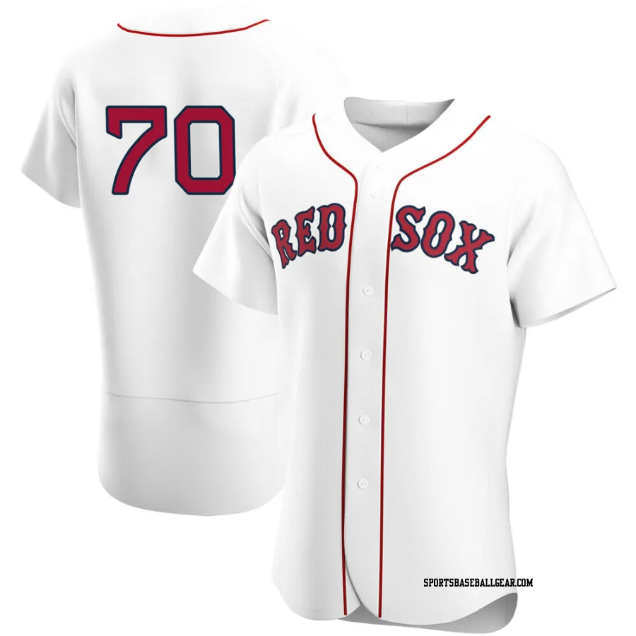 Ryan Brasier Men's Boston Red Sox White Authentic Home Team Jersey