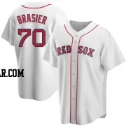 Ryan Brasier Men's Boston Red Sox White Replica Home Jersey