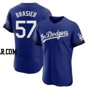 Ryan Brasier Men's Los Angeles Dodgers Royal Authentic 2021 City Connect Jersey