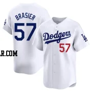 Ryan Brasier Men's Los Angeles Dodgers White Limited Home Jersey