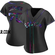 Ryan Brasier Women's Boston Red Sox Black Holographic Replica Alternate Jersey