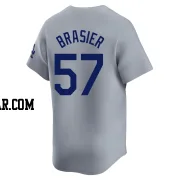 Ryan Brasier Youth Los Angeles Dodgers Gray Limited Away Jersey