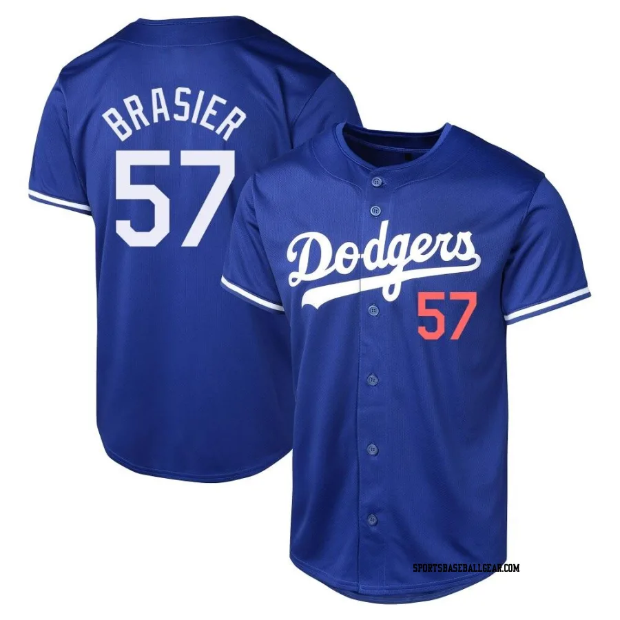 Ryan Brasier Youth Los Angeles Dodgers Royal Limited Alternate Jersey