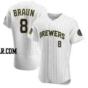 Ryan Braun Men's Milwaukee Brewers White Authentic Alternate Jersey