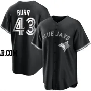 Ryan Burr Men's Toronto Blue Jays Black/White Replica Jersey