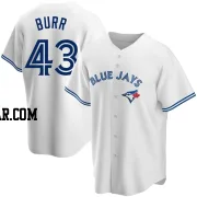 Ryan Burr Men's Toronto Blue Jays White Replica Home Jersey