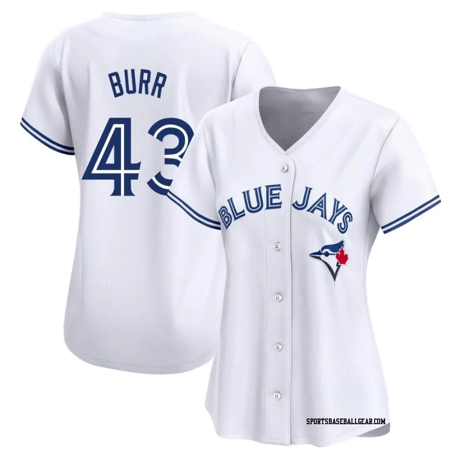 Ryan Burr Women's Toronto Blue Jays White Limited Home Jersey