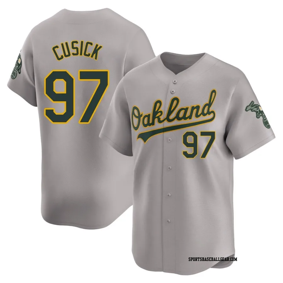 Ryan Cusick Men's Oakland Athletics Gray Limited Away Jersey