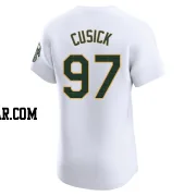 Ryan Cusick Men's Oakland Athletics White Elite Home Jersey