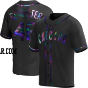 Ryan Dempster Men's Chicago Cubs Black Holographic Replica Alternate Jersey