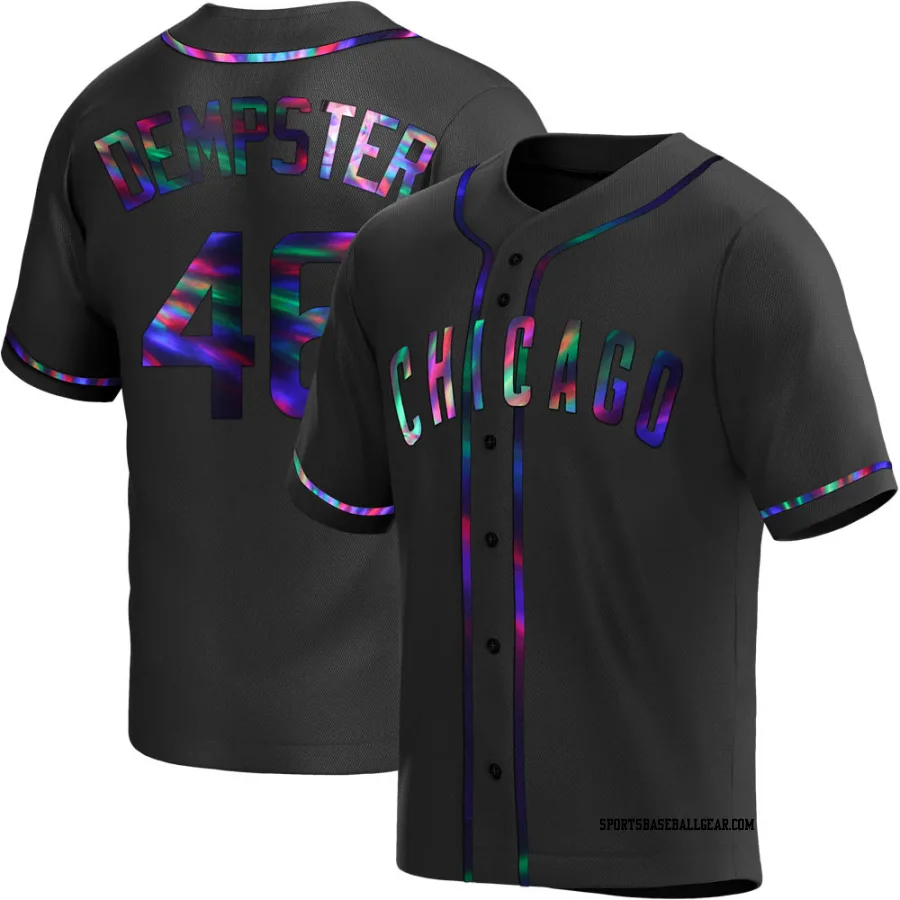 Ryan Dempster Youth Chicago Cubs Black Holographic Replica Alternate Jersey