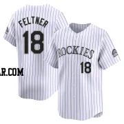 Ryan Feltner Men's Colorado Rockies White Limited Home Jersey