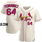 Ryan Fernandez Men's St. Louis Cardinals Cream Authentic Alternate Jersey