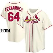 Ryan Fernandez Men's St. Louis Cardinals Cream Replica Alternate Jersey