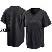 Ryan Gusto Men's Houston Astros Black Replica Pitch Fashion Jersey