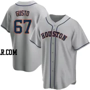 Ryan Gusto Men's Houston Astros Gray Replica Road Jersey