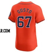 Ryan Gusto Men's Houston Astros Orange Elite Alternate Vapor Premier Jersey