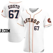 Ryan Gusto Men's Houston Astros White Authentic Home Jersey