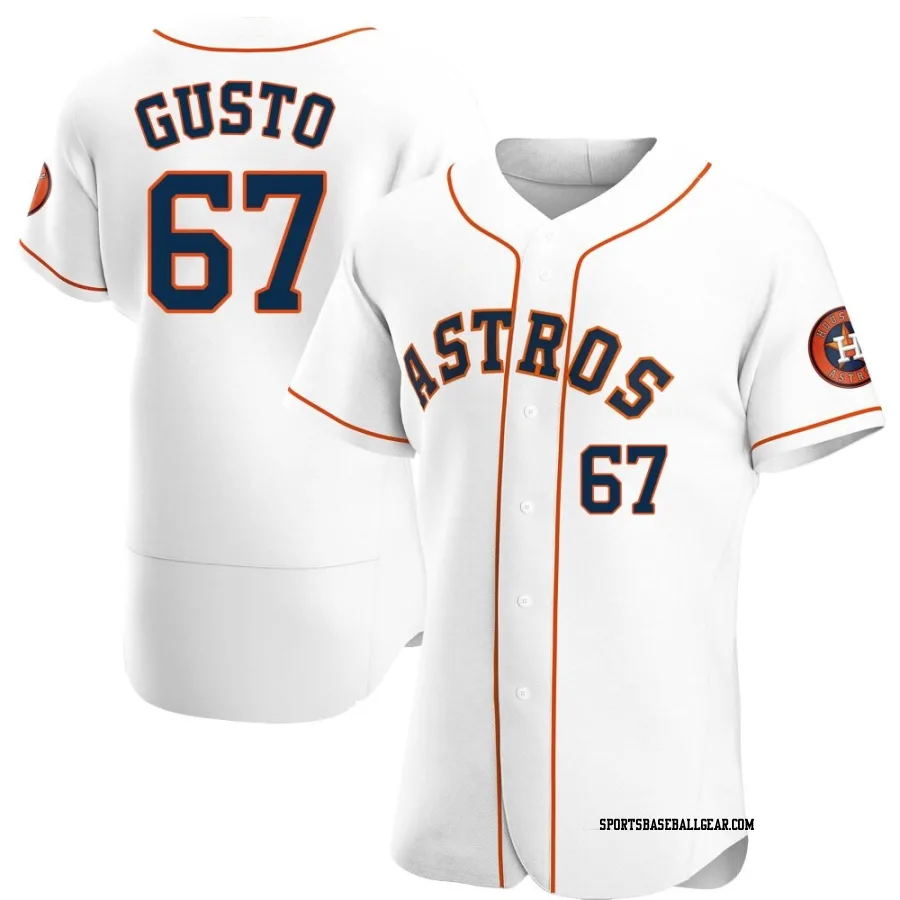 Ryan Gusto Men's Houston Astros White Authentic Home Jersey