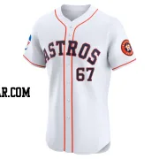 Ryan Gusto Men's Houston Astros White Elite Home Patch Jersey