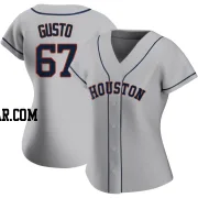 Ryan Gusto Women's Houston Astros Gray Authentic Road 2020 Jersey