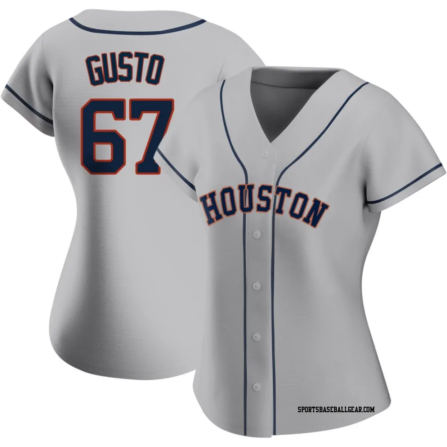 Ryan Gusto Women's Houston Astros Gray Replica Road 2020 Jersey