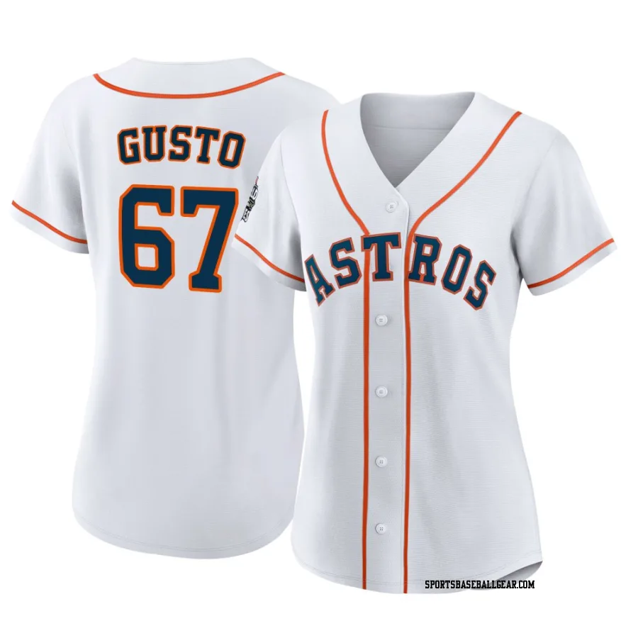 Ryan Gusto Women's Houston Astros White Replica 2022 World Series Home Jersey