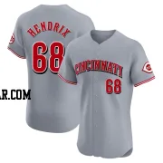 Ryan Hendrix Men's Cincinnati Reds Gray Elite Road Jersey