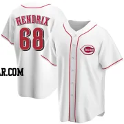 Ryan Hendrix Men's Cincinnati Reds White Replica Home Jersey