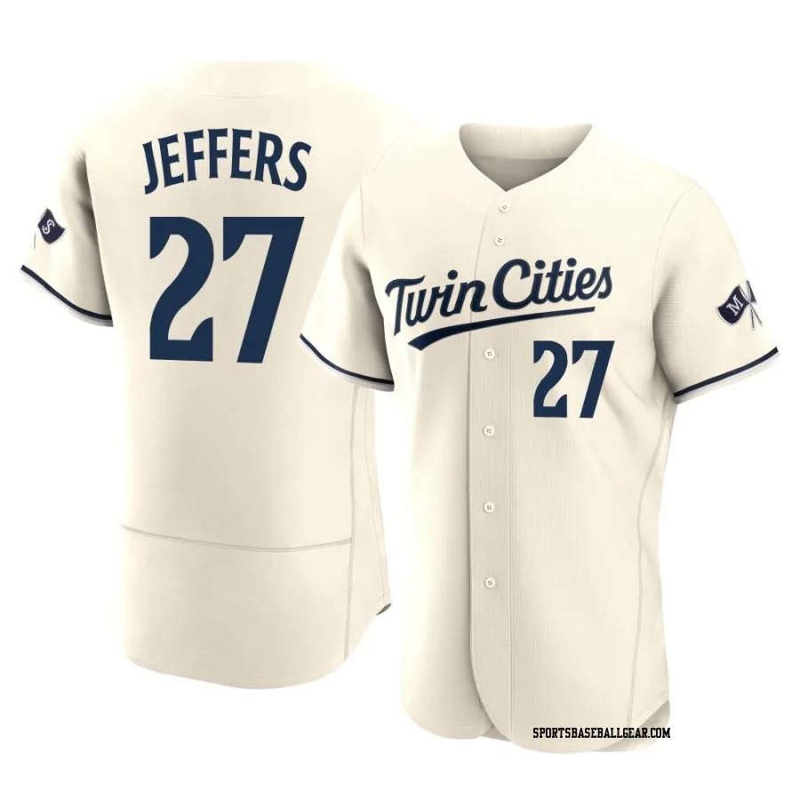 Ryan Jeffers Men's Minnesota Twins Cream Authentic Alternate 2023 Jersey