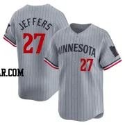 Ryan Jeffers Men's Minnesota Twins Gray Limited Road Jersey