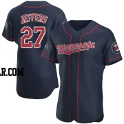 Ryan Jeffers Men's Minnesota Twins Navy Authentic Alternate 60th Season Jersey