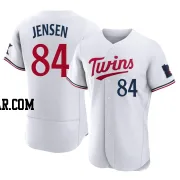 Ryan Jensen Men's Minnesota Twins White Authentic Home Jersey