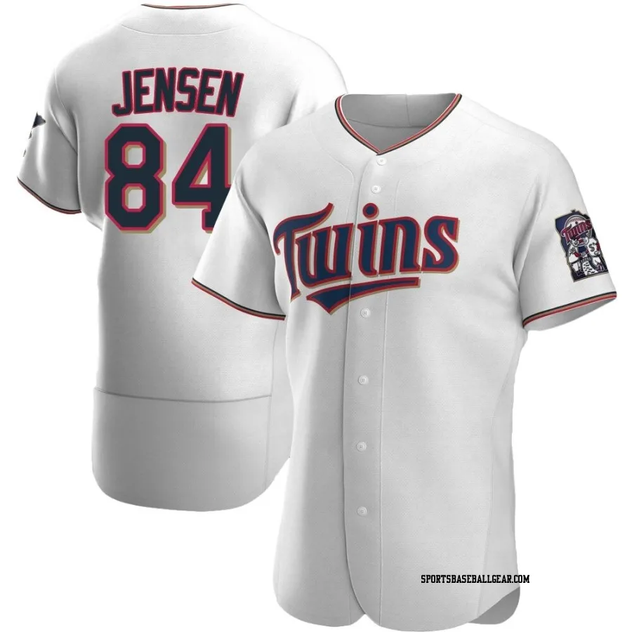 Ryan Jensen Men's Minnesota Twins White Authentic Home Jersey