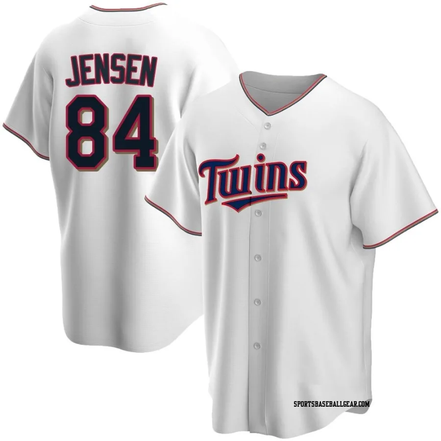 Ryan Jensen Youth Minnesota Twins White Replica Home Jersey