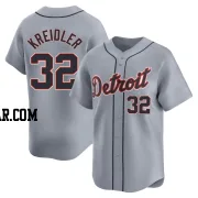 Ryan Kreidler Men's Detroit Tigers Gray Limited Road Jersey