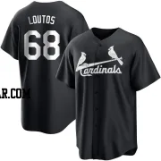 Ryan Loutos Men's St. Louis Cardinals Black/White Replica Jersey