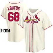 Ryan Loutos Men's St. Louis Cardinals Cream Replica Alternate Jersey