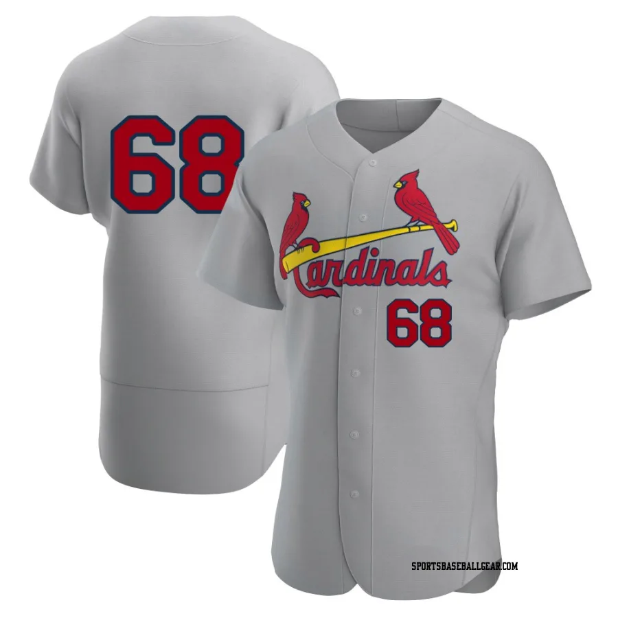 Ryan Loutos Men's St. Louis Cardinals Gray Authentic Road Jersey