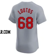 Ryan Loutos Men's St. Louis Cardinals Gray Elite Road Jersey