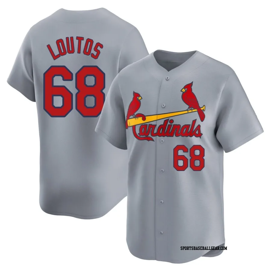 Ryan Loutos Youth St. Louis Cardinals Gray Limited Away Jersey