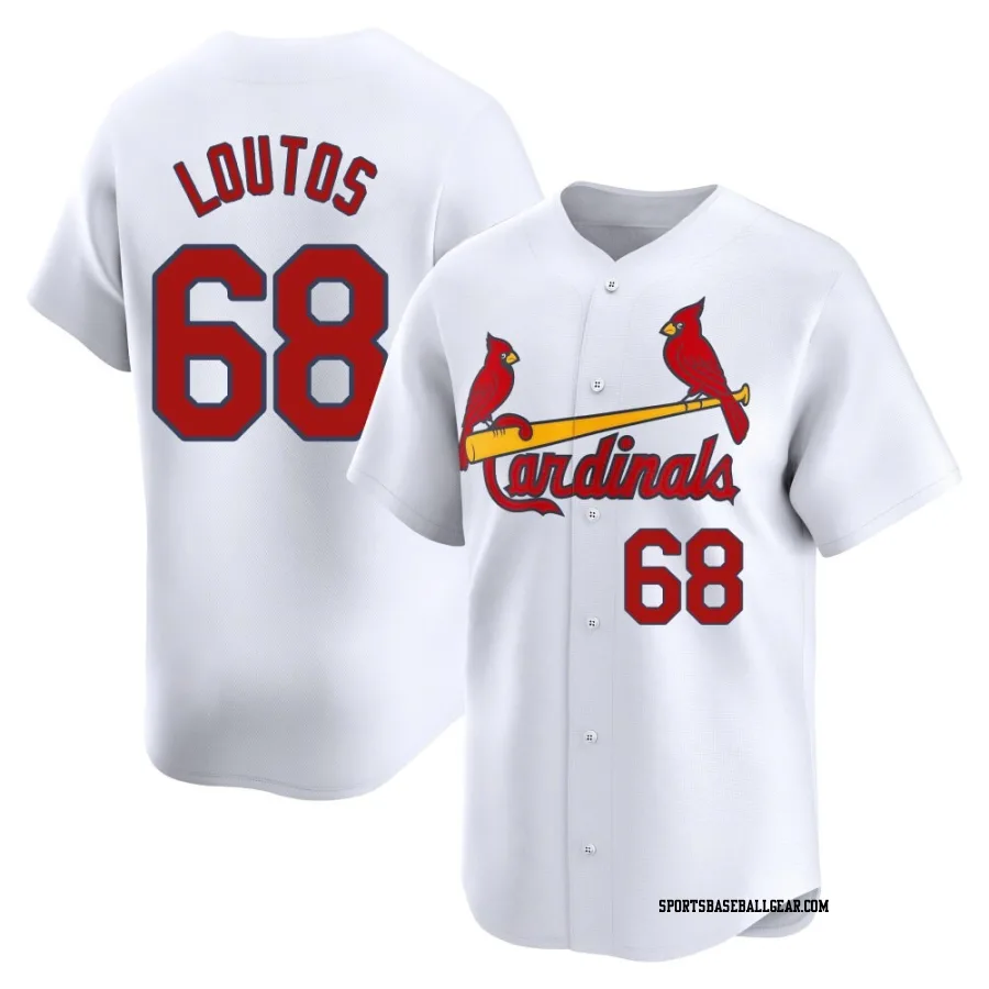 Ryan Loutos Youth St. Louis Cardinals White Limited Home Jersey