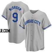 Ryan McBroom Men's Kansas City Royals Gray Replica 2022 Road Jersey